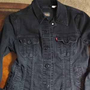 Black Levi Strauss & co denim jacket 4 pockets new